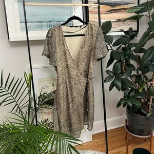 Vero Moda animal print wrap dress